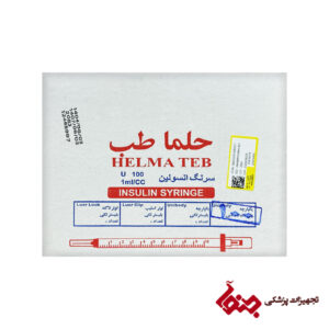 سرنگ انسولین یکپارچه حلما جعبه 100 عددی