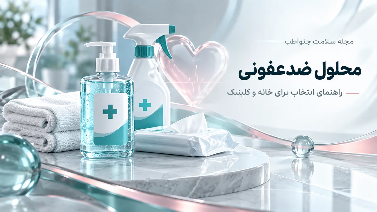 تصویرسازی مفهومی انتخاب محلول ضدعفونی